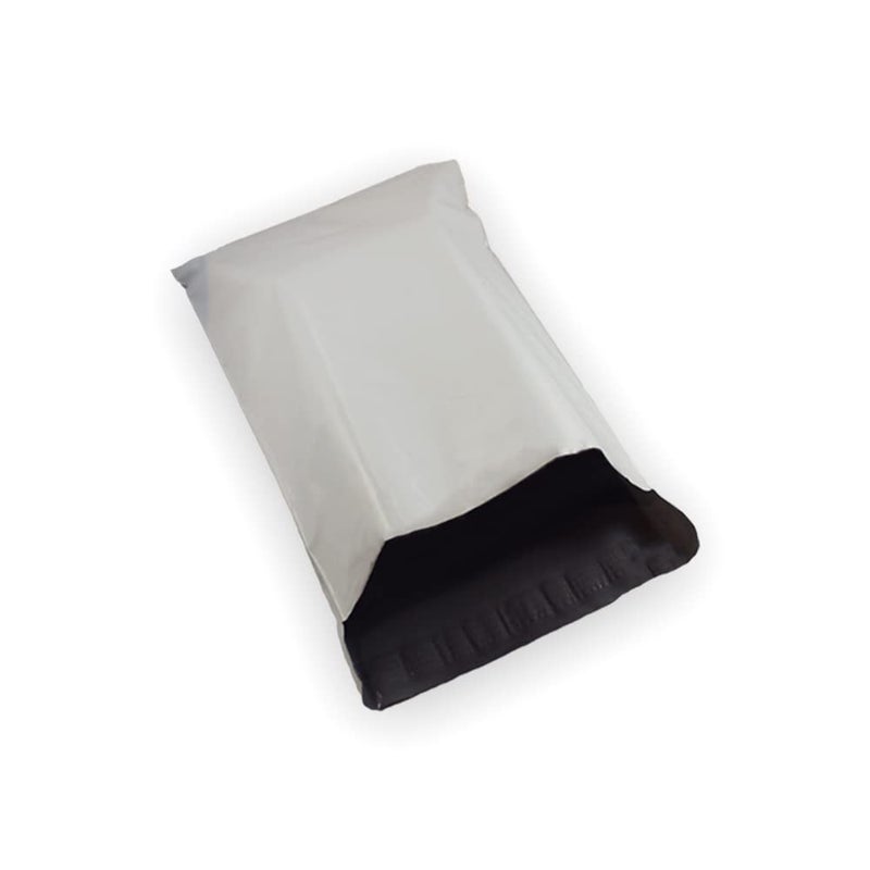 EcoSwift 50 EcoSwift 9 x 12 White Small Poly Mailer Size #3 Self Sealing Envelopes Plastic Shipping Mailing Bags 9x12 1.7 mil - Image 1